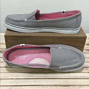 Sperry - Gray Canvas Slip-On Shoes